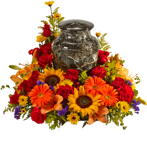 Tuscan Funeral Arrangement - Flower (500x611), Png Download