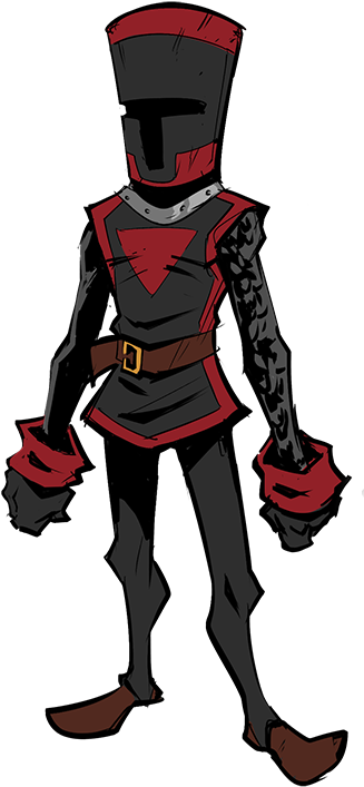 Cartoon Black Knight (326x736), Png Download