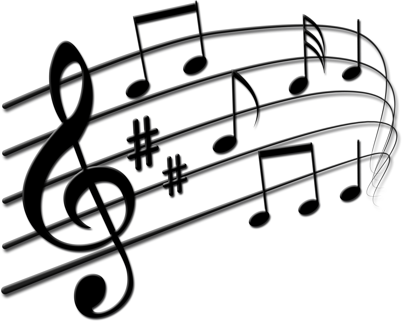 Gestures For Madora Trentch - Png Format Music Notes Png (1496x1180), Png Download