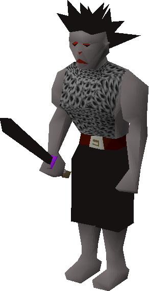 Black Knight Titan - Runescape Black Knight (292x570), Png Download