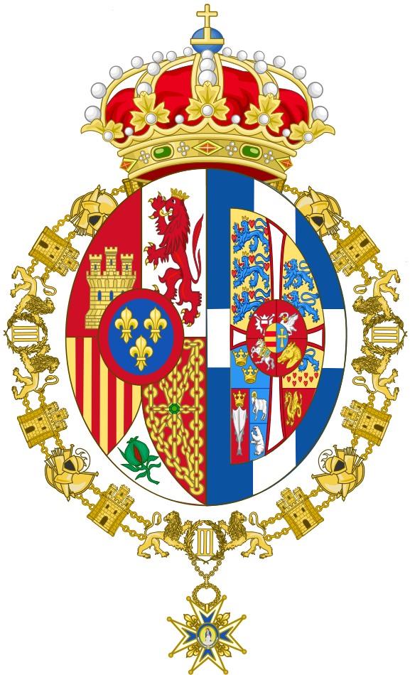 Queen Of Spain Coat Of Arms - Queen Sofia Of Spain Coat Of Arms (577x950), Png Download