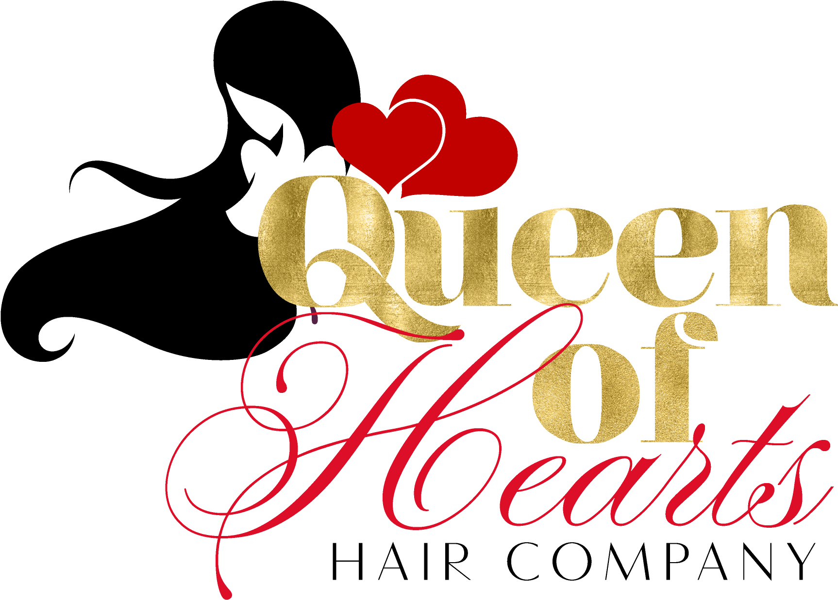 Queen Of Hearts Hair - Hair (1813x1314), Png Download