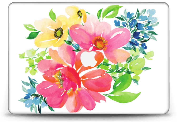 Floral Spring - Apple Macbook Air (13", Mid 2017) (800x558), Png Download