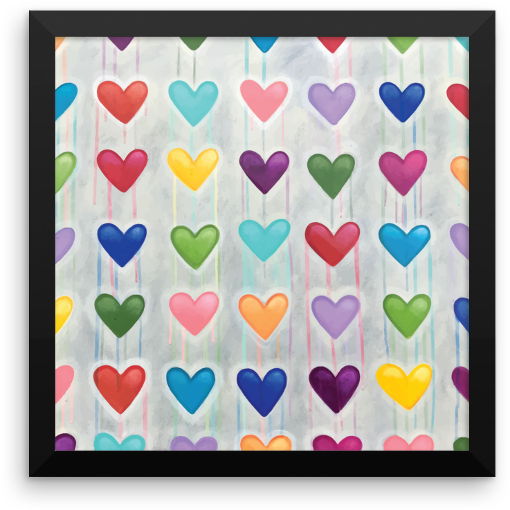 "queen Of Hearts" Print (1000x1000), Png Download