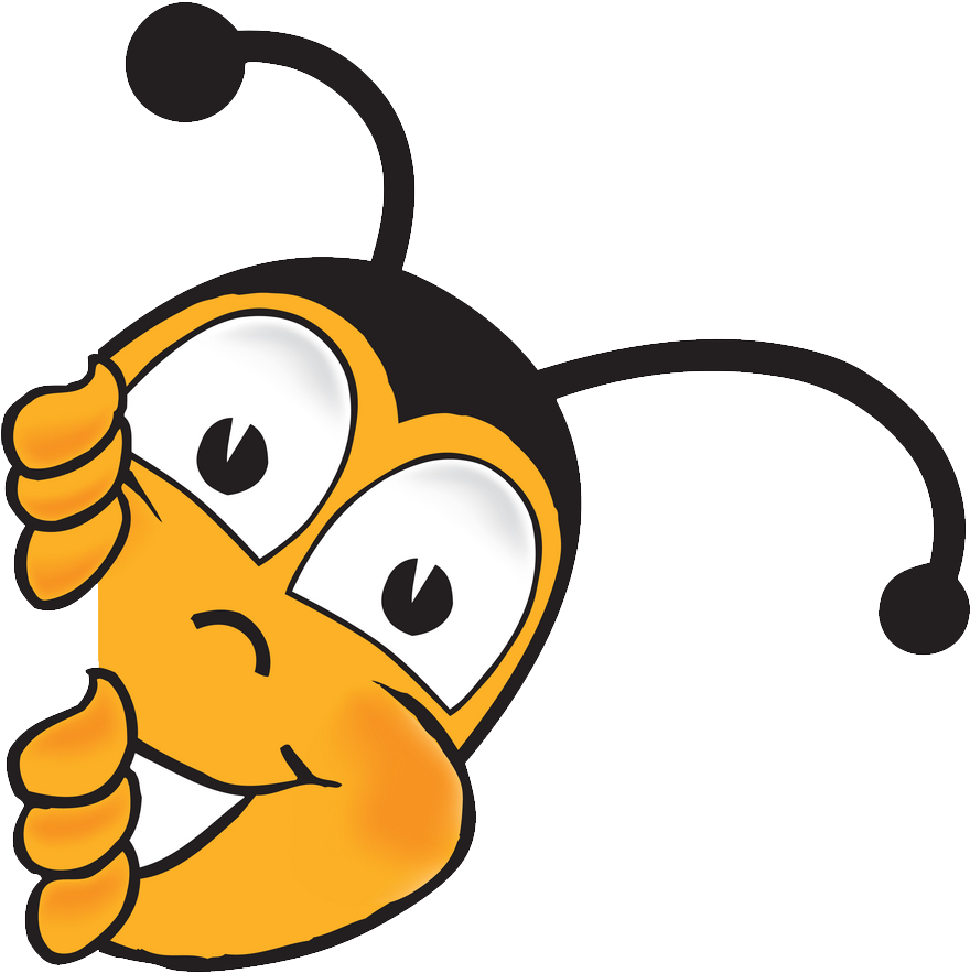 Clip Library Download Peeking Around Corner Clipart - Bee Clip Art (939x999), Png Download