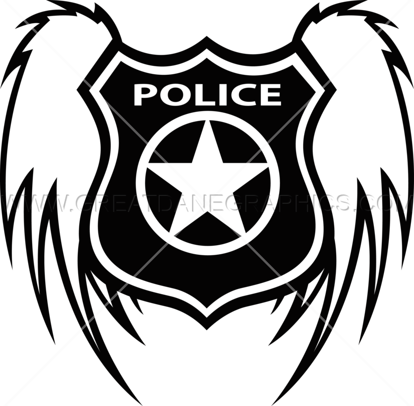 Police Shield Wings - Us Army Star Ww2 (825x808), Png Download