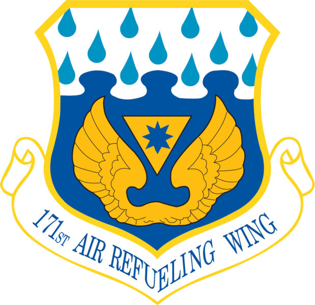 171st Air Refueling Wing - Fighter Wing (619x600), Png Download