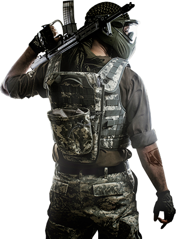 Paintball Soldier (344x467), Png Download