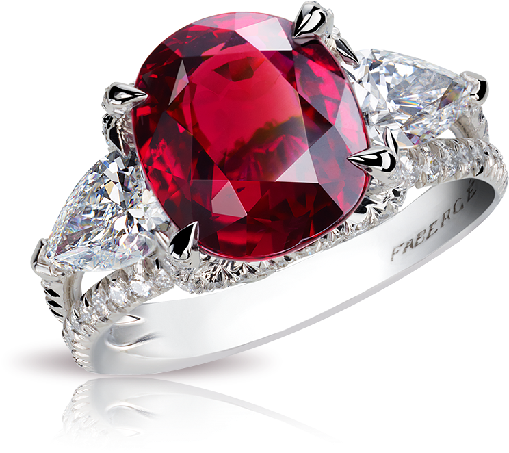Vector Freeuse Faberg Oval Rings Com Devotion - Anillo De Rubi Png (800x800), Png Download