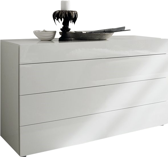 Rossetto Start 3 Drawer Dresser In White - Rossetto Usa Start 4 Drawer Dresser Colour: White (798x798), Png Download