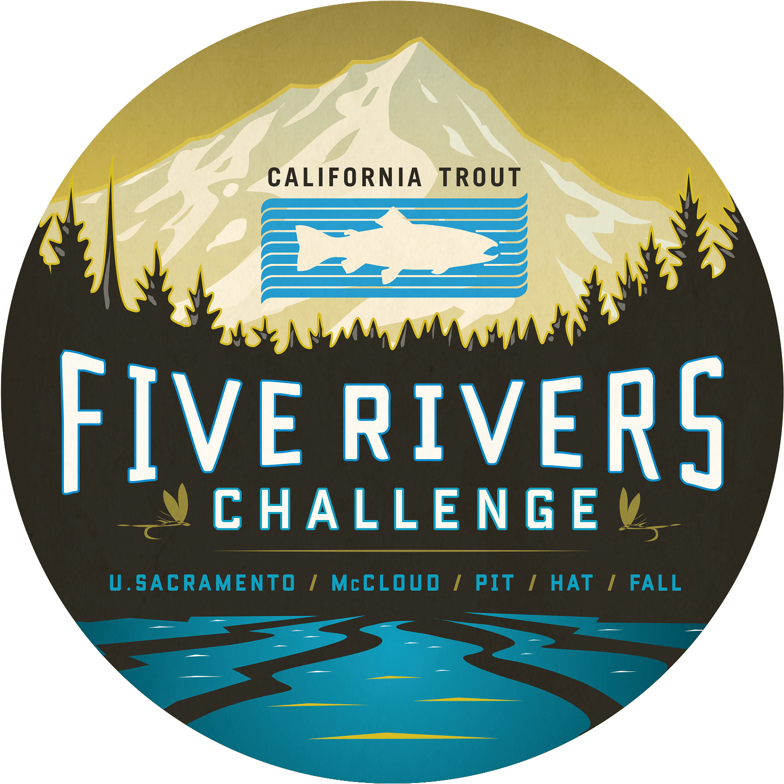 Five Rivers Challenge - California Trout (1591x1602), Png Download