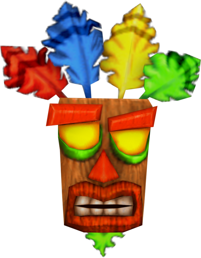 Aku Aku Nitro Kart - Aku Aku Mask Crash Bandicoot (788x1014), Png Download