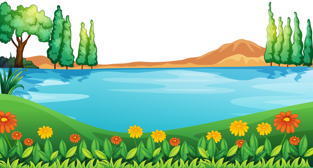 Vector Royalty Free Library Hill Clipart Natural Vegetation - Chart On Frog In A Pond (1280x687), Png Download