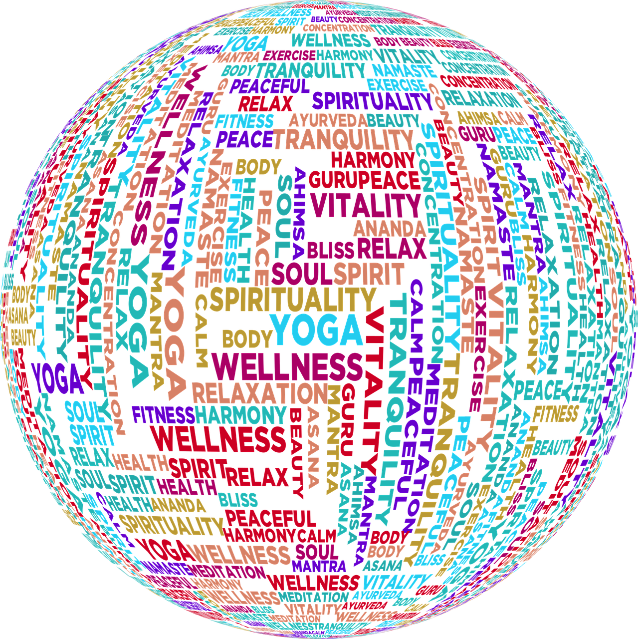 Orb Of Life Reiki - Word Cloud Sphere Png (1279x1280), Png Download