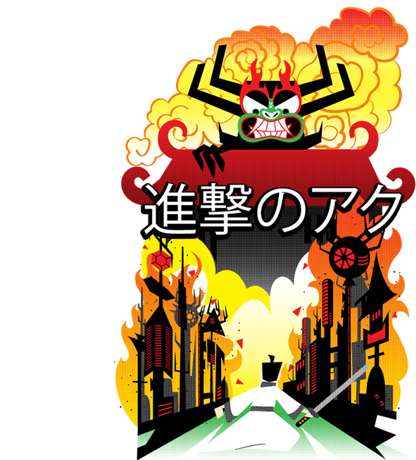 Samurai Jack Attack On Titan (770x680), Png Download