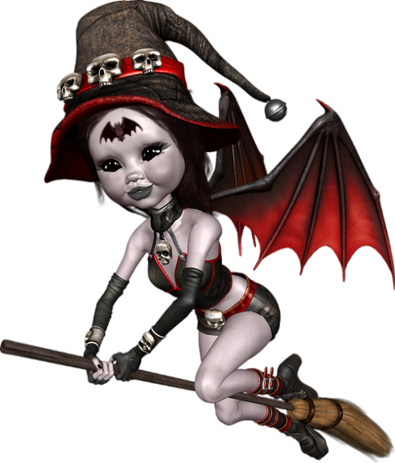 Witch (555x650), Png Download