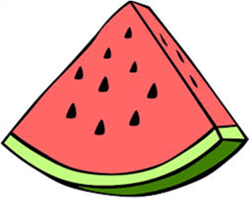 Melon Clipart Watermelon Vine - Watermelon Clipart (352x352), Png Download