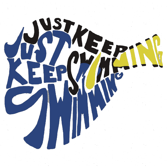 Just Keep Swimming - Just Keep Swimming T Shirt (550x550), Png Download