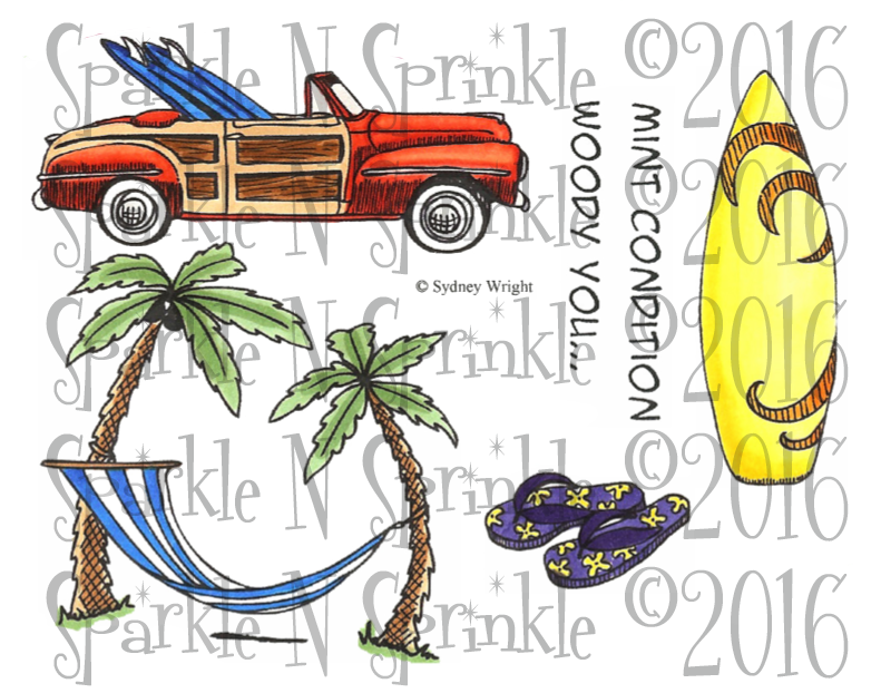 Digi Stamp Set 731 Palm Hammock [digi731s] - Fairy (791x622), Png Download