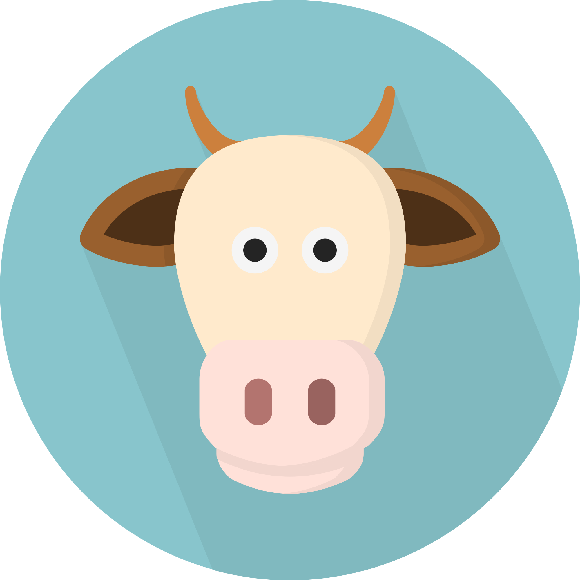 File Creative Tail Animal Wikimedia Commons Open - Flat Icon Animal Png (2000x2000), Png Download