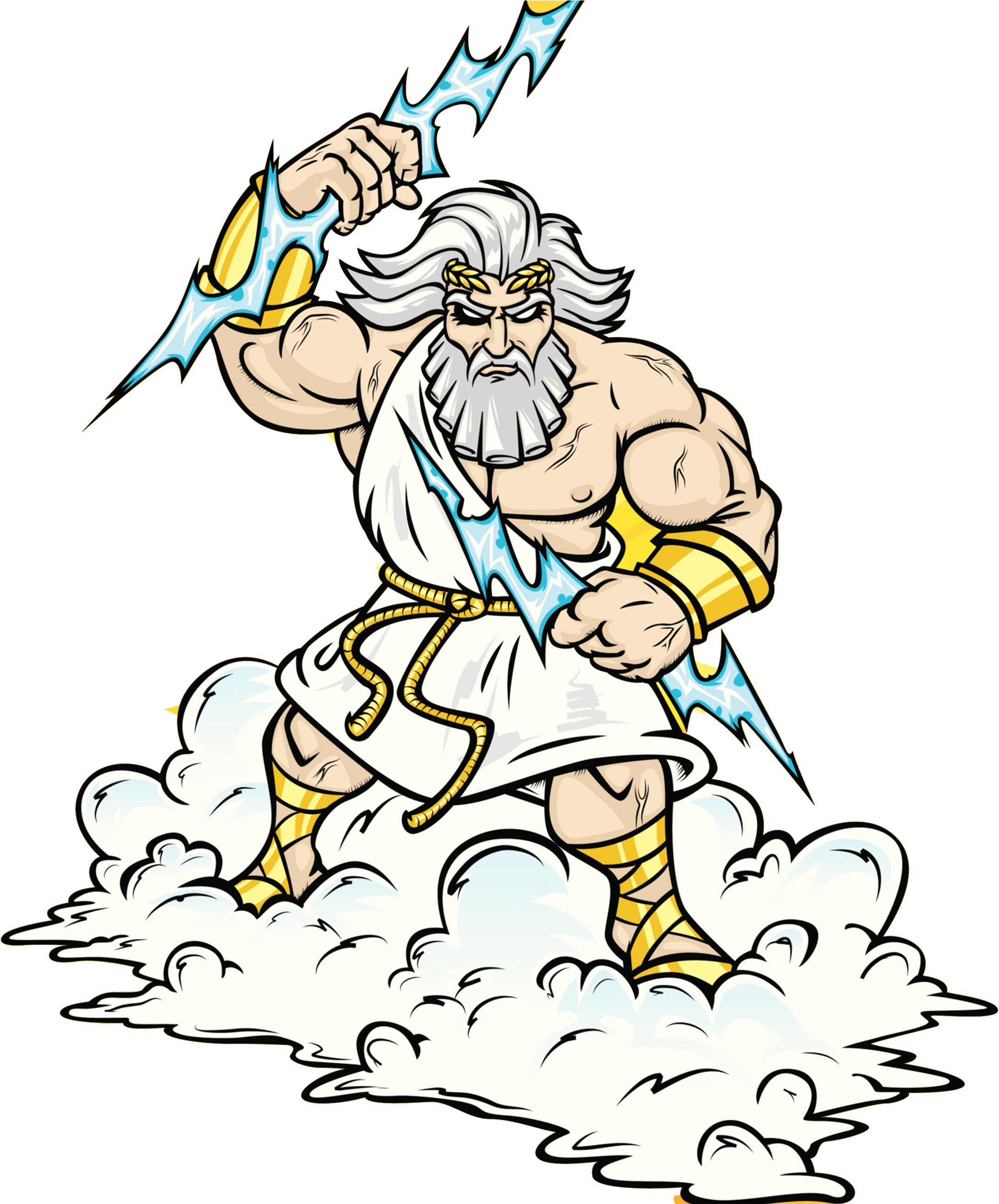 Zeus Hera Ares Clip Art - Greek God Zeus Clipart (2203x2628), Png Download