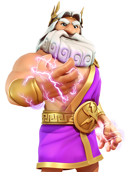 Zeus - Png - Gods Of Olympus Zeus Png (551x768), Png Download