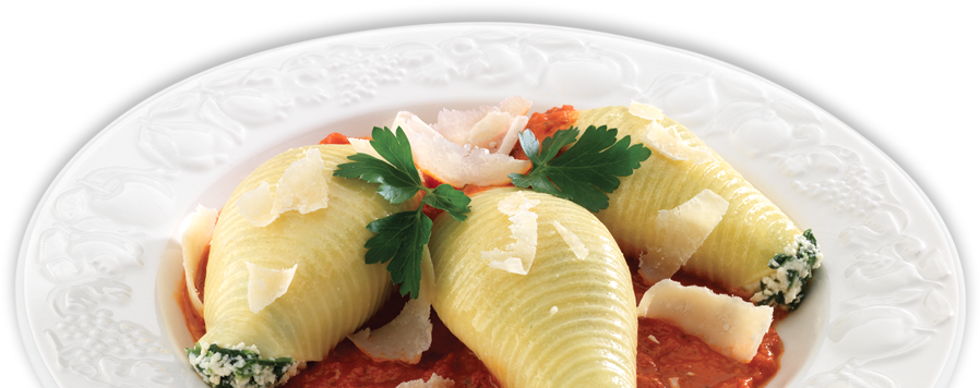 Pierino Frozen Foods Stuffed Shells - Baked Stuffed Shells Png (960x362), Png Download