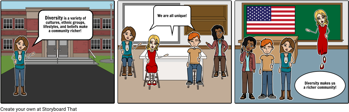 Diversity - Comics (1164x385), Png Download