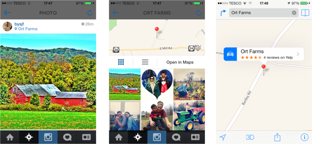 Instagram Photo Map (1000x462), Png Download