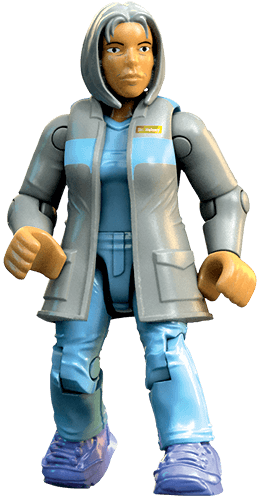 Dr - Halsey - Mega Construx Dr Halsey (260x500), Png Download