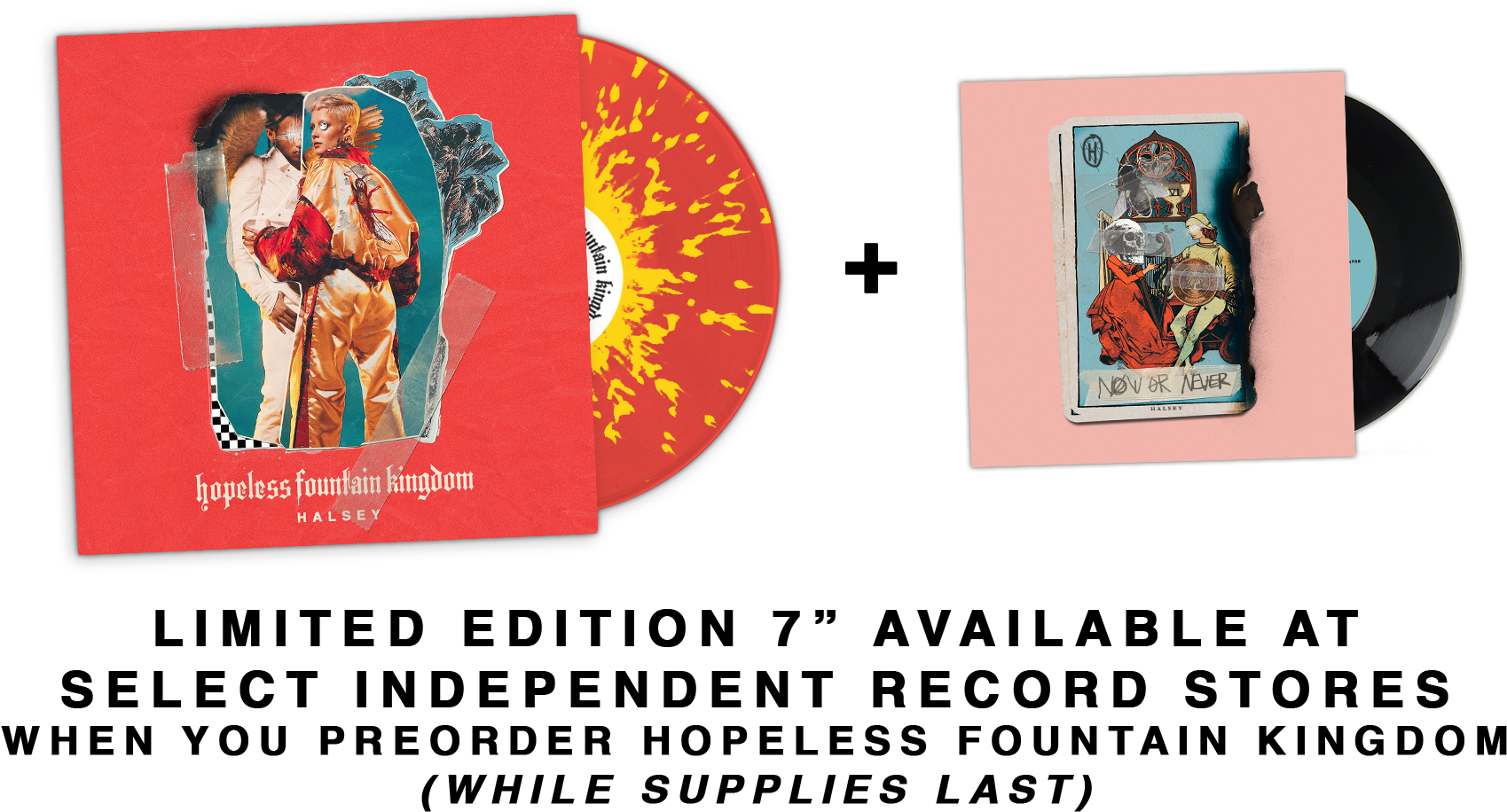 Starting - Halsey - Hopeless Fountain Kingdom - New Vinyl 2017 (1800x1013), Png Download