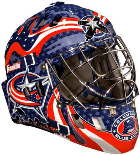 Mask With Logo In Questionicethetics - Nhl Columbus Blue Jackets 2 Sided House Flag (486x520), Png Download