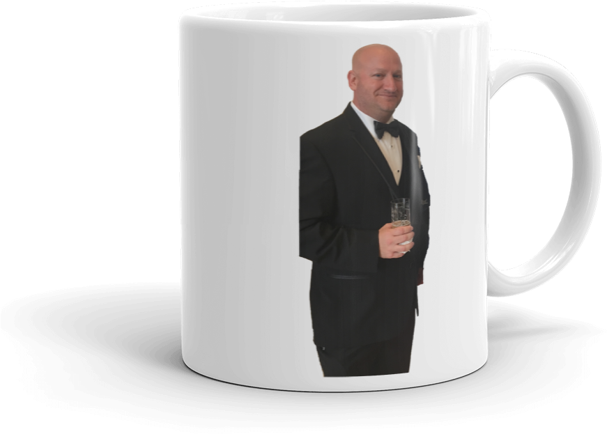 Naws Tux Mug - Coffee Cup (1000x1000), Png Download