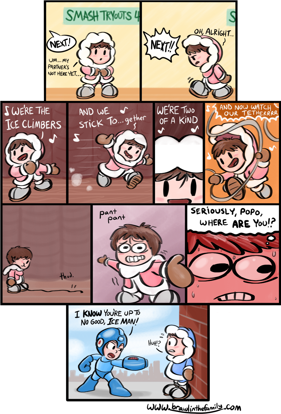 Smash Tryouts4 Oh, Alright - Super Smash Bros Ice Climbers Comic (900x1332), Png Download
