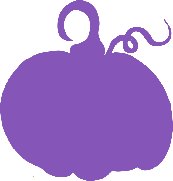 Purple Pumpkin Clip Art (570x597), Png Download