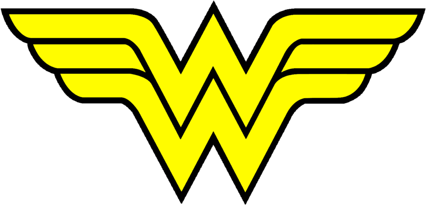 Superman Symbol Outline - Wonder Woman Logo Clipart (900x454), Png Download
