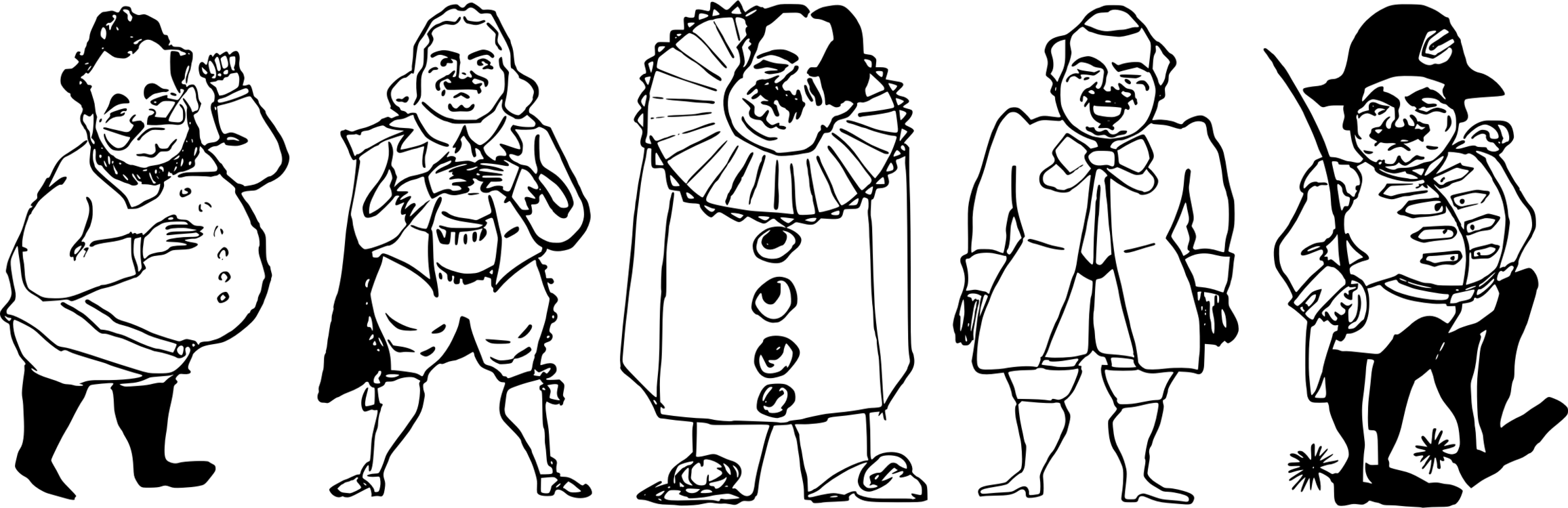 Visual Arts Actor Black And White Computer Icons Video - Actors Clipart Black And White (2314x750), Png Download