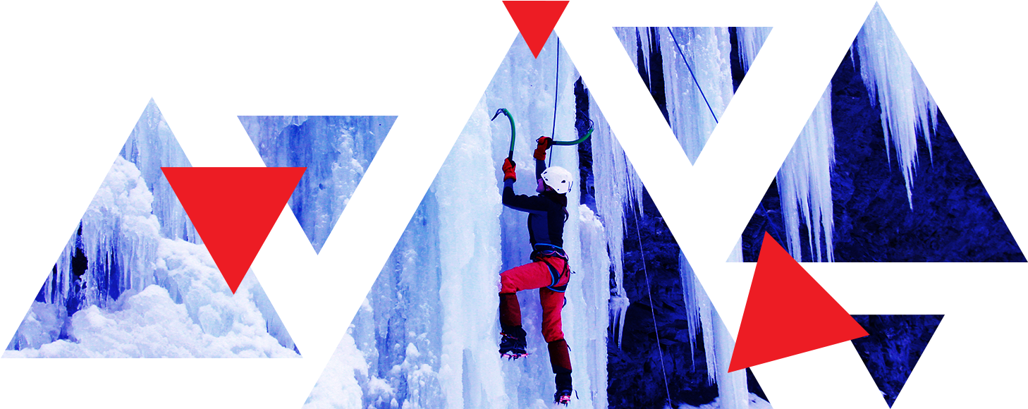 Ice Climbing - Snow (1920x600), Png Download