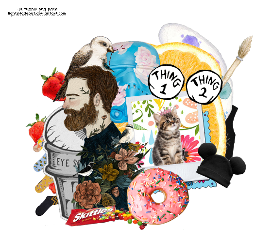 Tumblr Png Collage - Donut Care Samsung Galaxy J7 2016 / Sm-j710 Case (560x500), Png Download