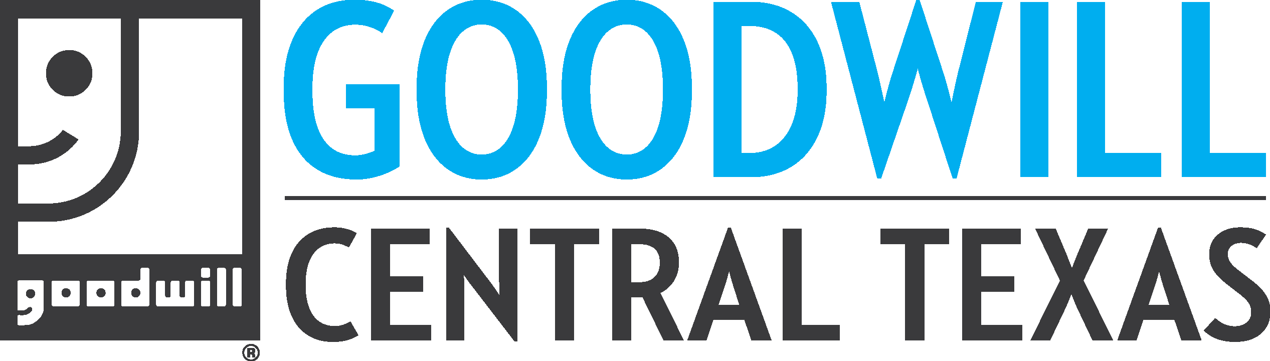 For Almost Six Decades, Goodwill Central Texas Has - Goodwill Central Texas Logo (2533x720), Png Download
