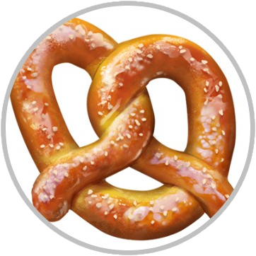Pretzel (362x362), Png Download