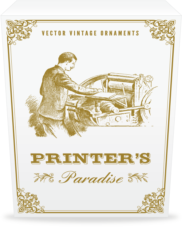 Printers Paradise - Vintage Printer Vector (600x742), Png Download
