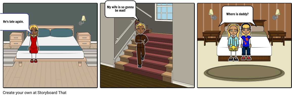 The Late Daddy - Cartoon (1164x385), Png Download