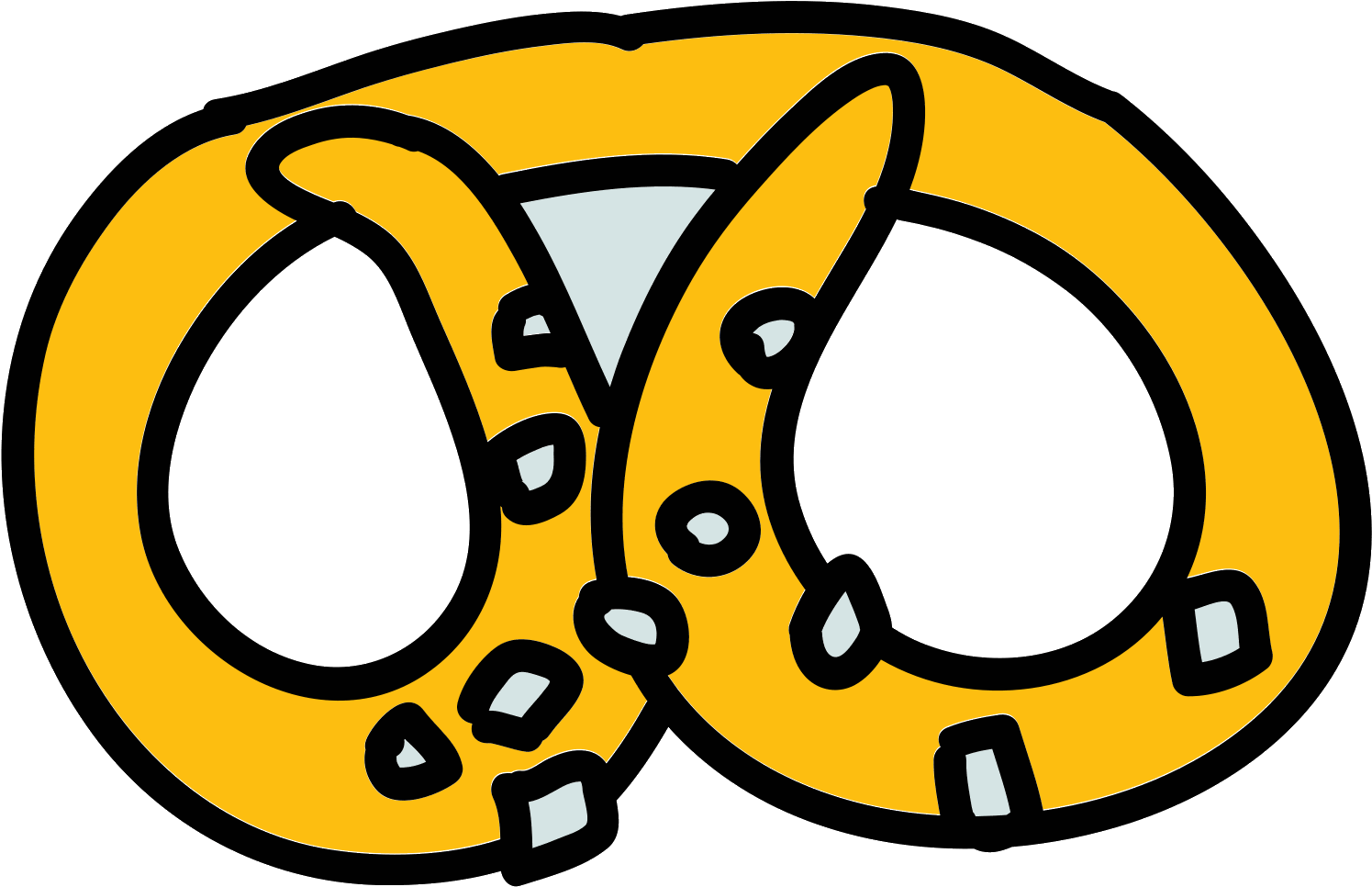 It Is An Icon Of A Pretzel - Icon (1600x1600), Png Download