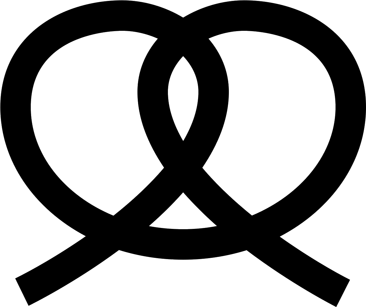 It Is An Icon Of A Pretzel - Icon (1600x1600), Png Download