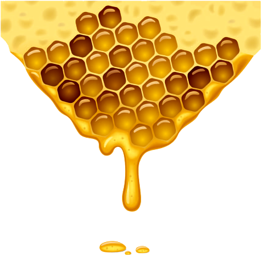 Honeycomb Background Png Download - Flowing Honey (935x928), Png Download