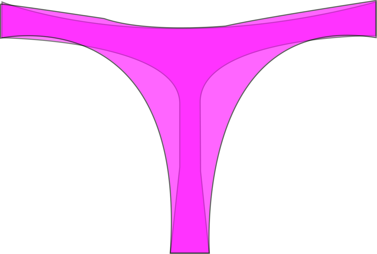 File - Thong - Svg - Thong Clipart Png (1280x862), Png Download