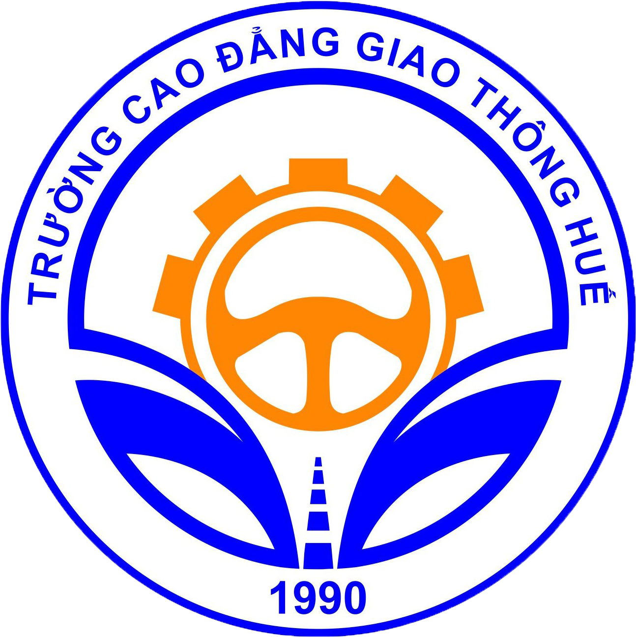Logo Cao Dang Giao Thong Hue - Hue College Of Communications (1614x1454), Png Download