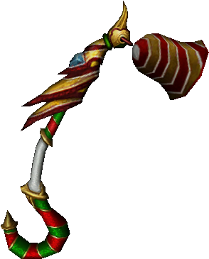 3d-candy Cane Bell - Christmas Skin Weapon Metin2 (331x394), Png Download
