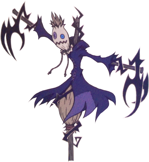 Scarecrow - Tim Burton Kingdom Hearts (550x556), Png Download